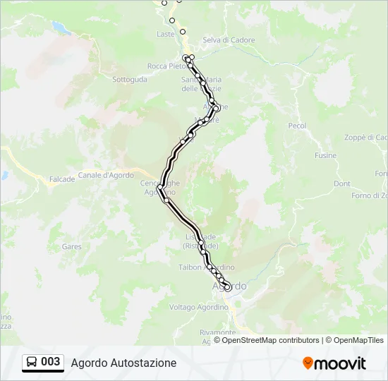 003 Bus Line Map