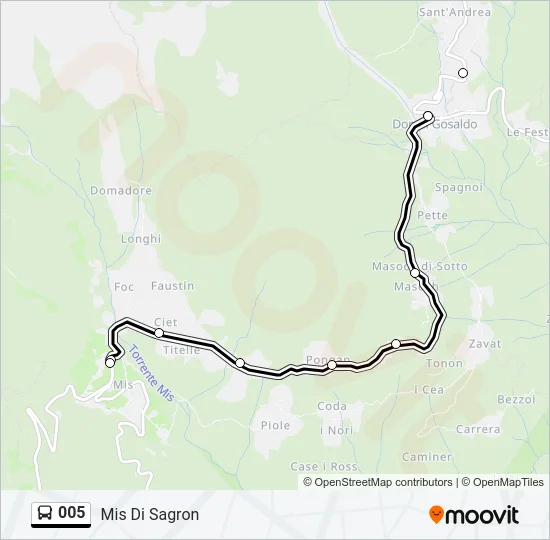 005 Bus Line Map