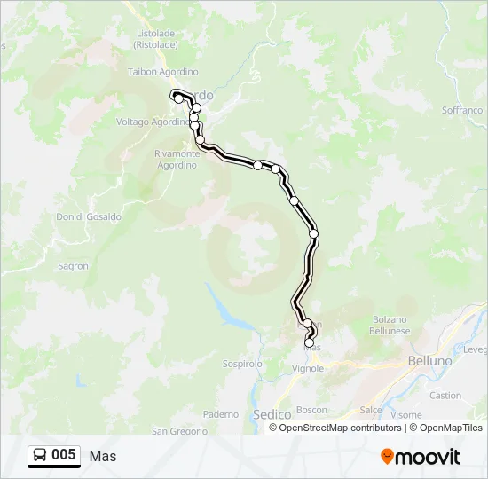 005 Bus Line Map