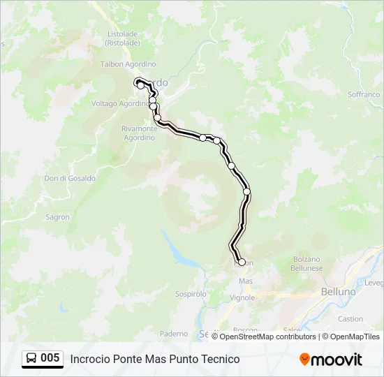 005 Bus Line Map