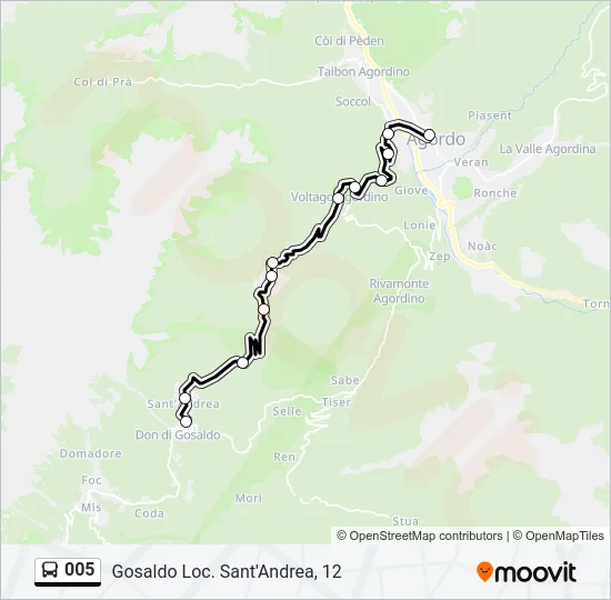 005 Bus Line Map
