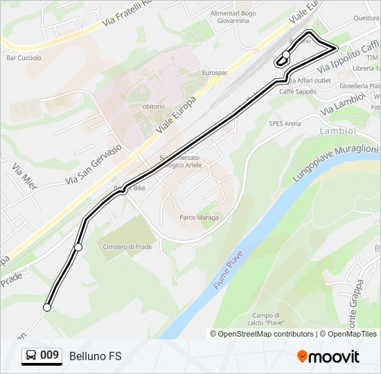 009 bus Line Map