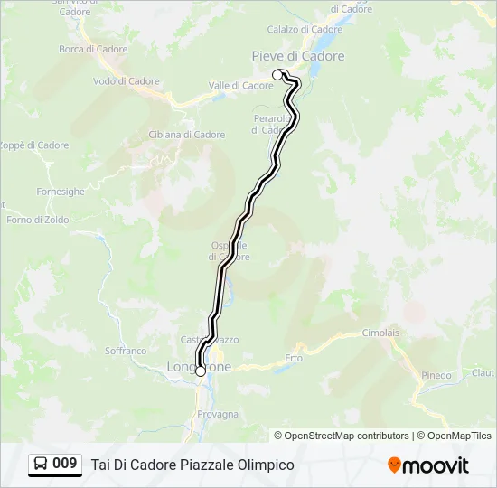 009 Bus Line Map