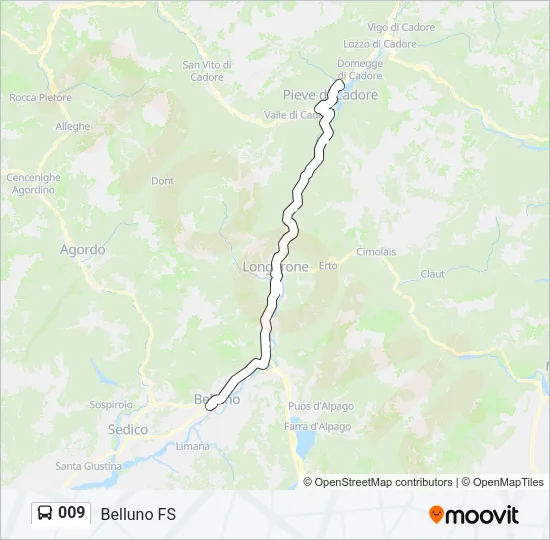 009 Bus Line Map
