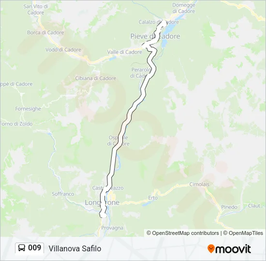009 Bus Line Map