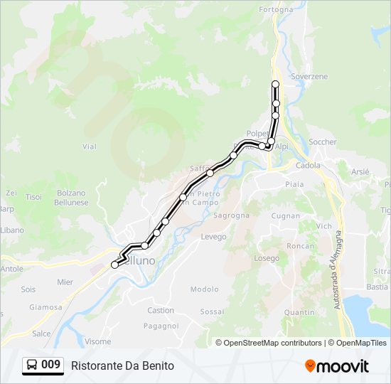 009 bus Line Map