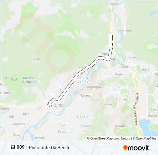 009 Bus Line Map