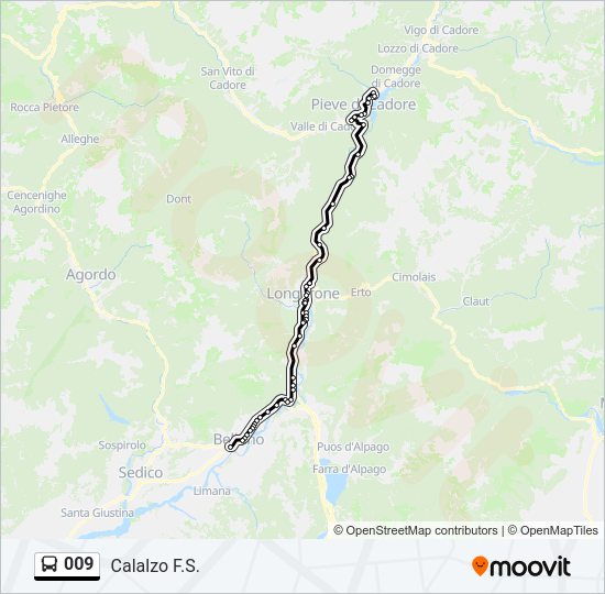 009 bus Line Map