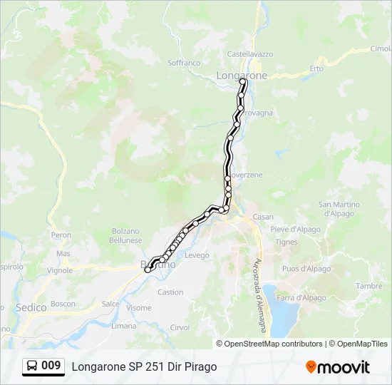 009 Bus Line Map
