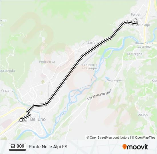 009 Bus Line Map