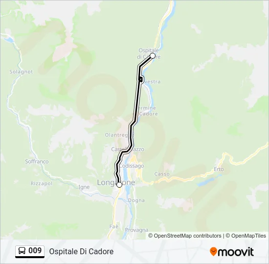009 Bus Line Map