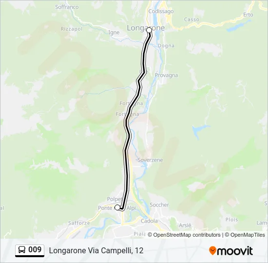 009 Bus Line Map