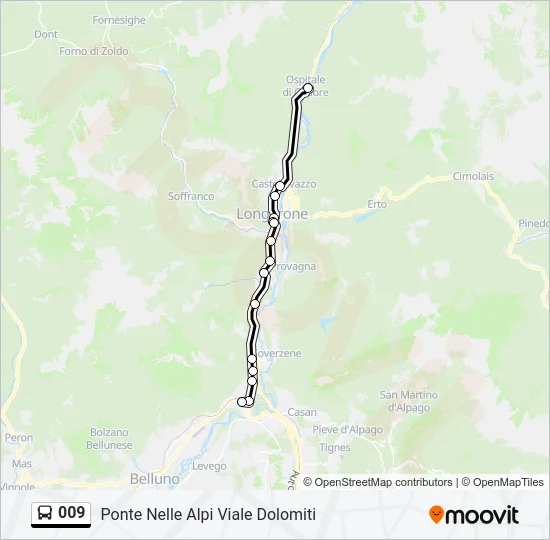 009 Bus Line Map