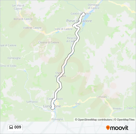 009 Bus Line Map