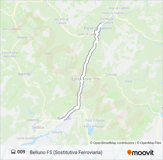 009 Bus Line Map