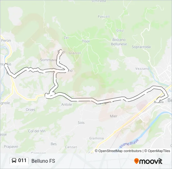 011 Bus Line Map
