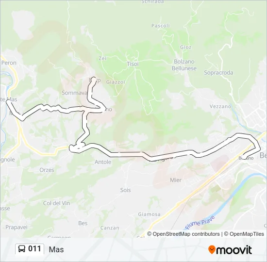 011 Bus Line Map