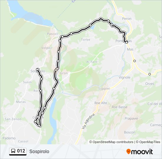 012 bus Line Map