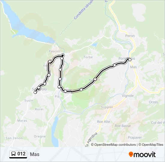 012 bus Line Map