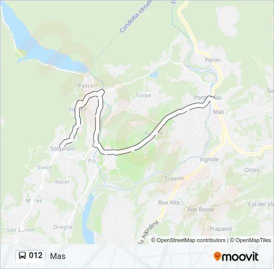 012 Bus Line Map