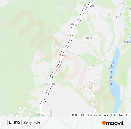 012 Bus Line Map