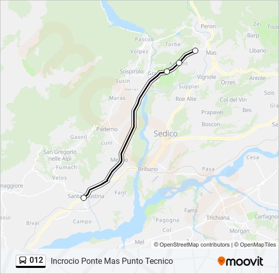 012 bus Line Map