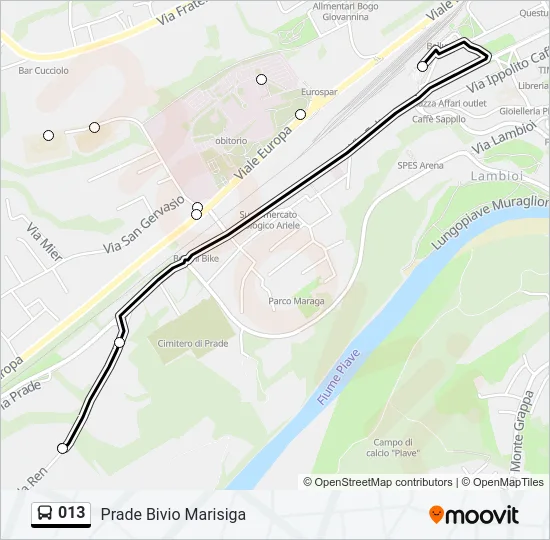 013 Bus Line Map