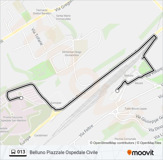 013 bus Line Map