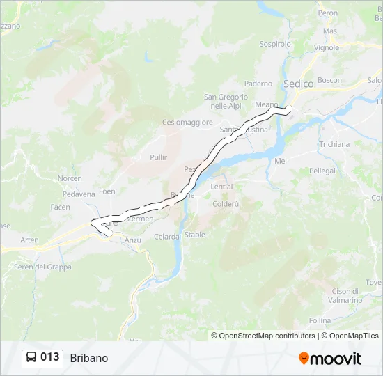 013 Bus Line Map