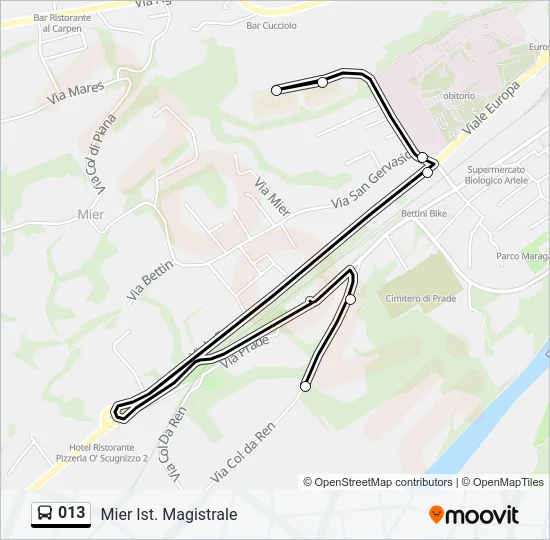 013 Bus Line Map