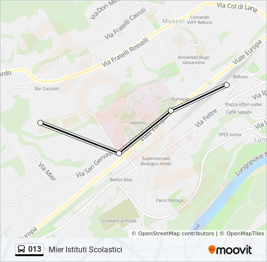 013 bus Line Map