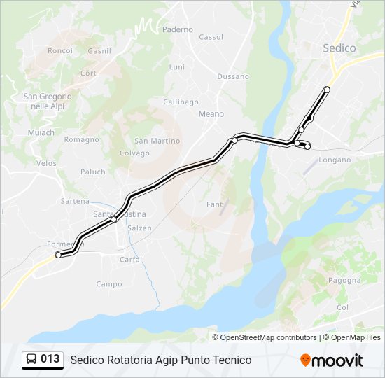 013 bus Line Map