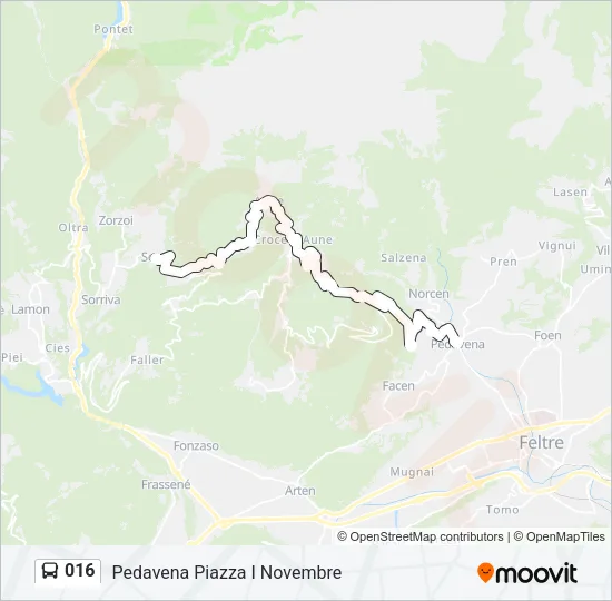 016 Bus Line Map