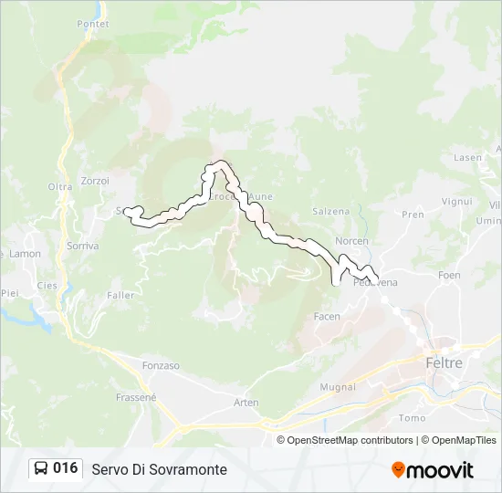 016 Bus Line Map
