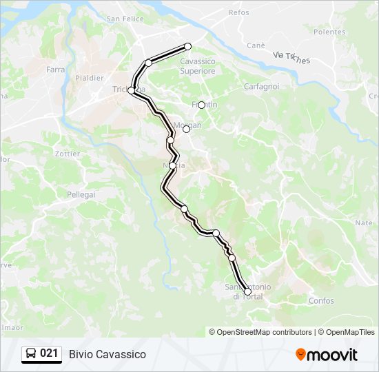 021 bus Line Map