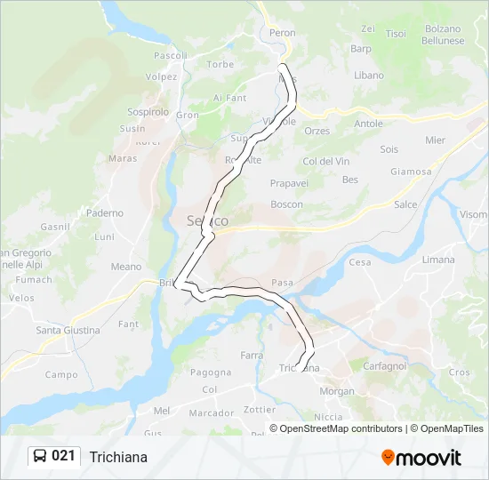 021 Bus Line Map