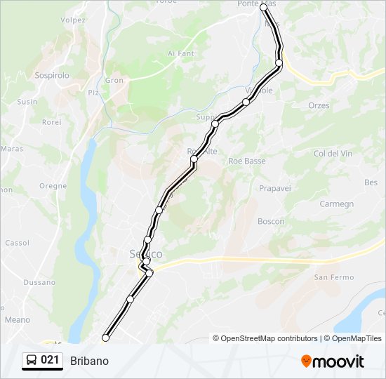 021 bus Line Map