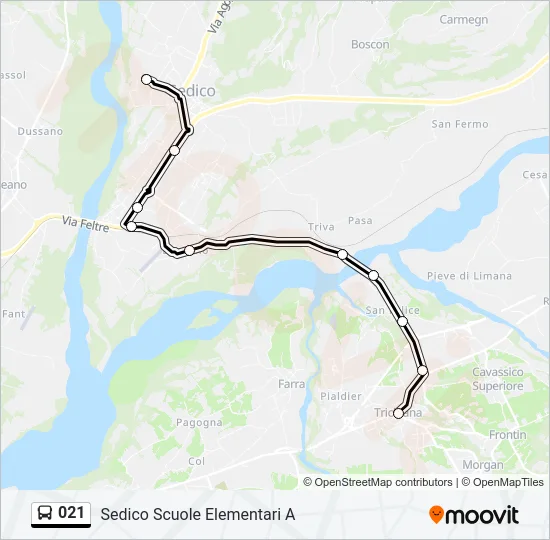 021 Bus Line Map