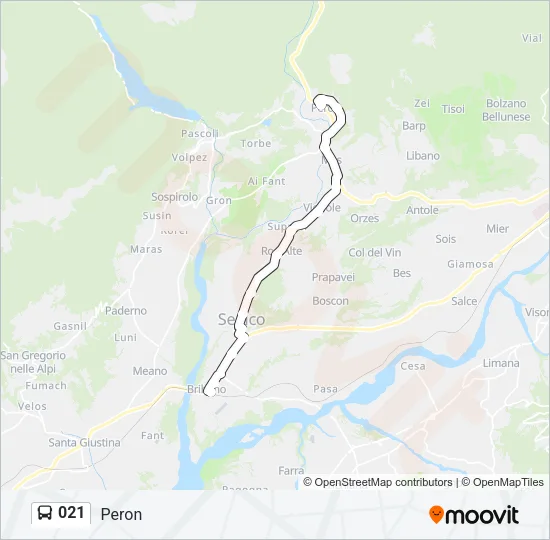 021 Bus Line Map