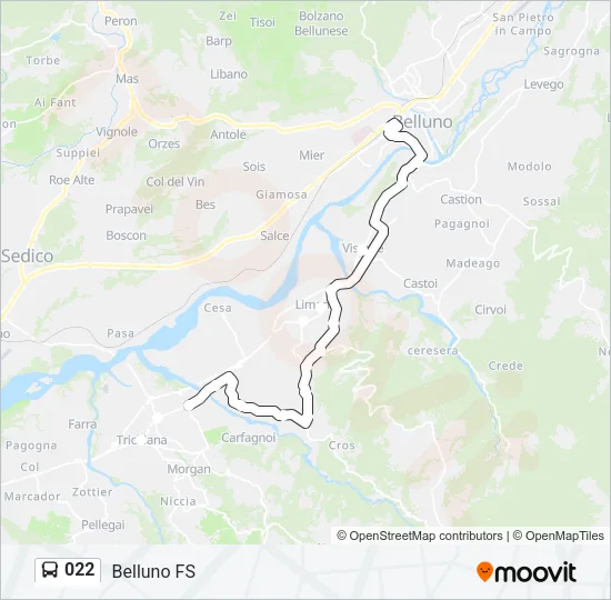 022 Bus Line Map