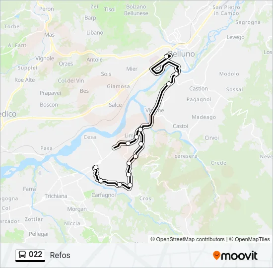 022 Bus Line Map