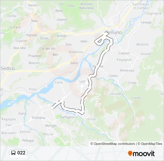 022 Bus Line Map