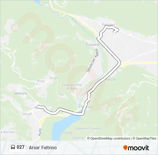 027 Bus Line Map