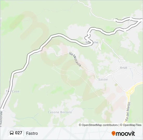 027 Bus Line Map