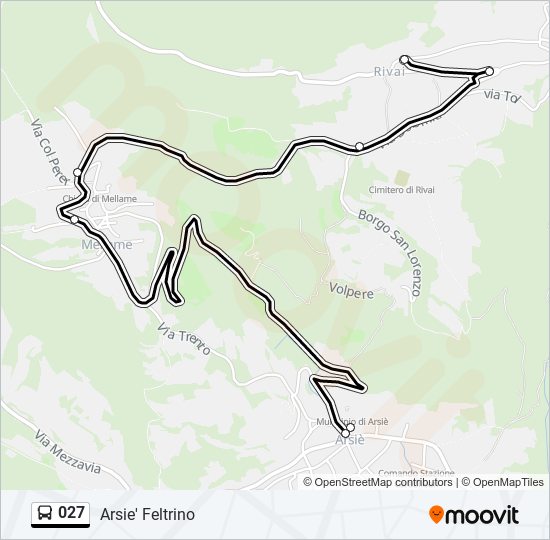 027 bus Line Map