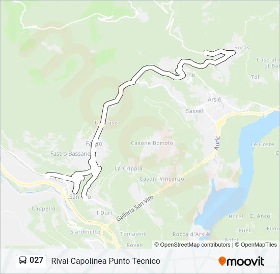 027 Bus Line Map