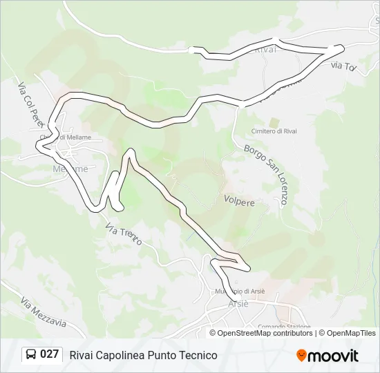 027 Bus Line Map