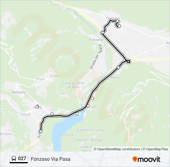 027 bus Line Map