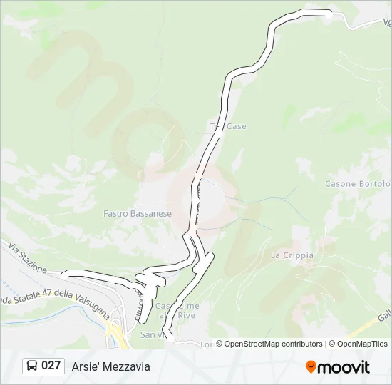 027 Bus Line Map