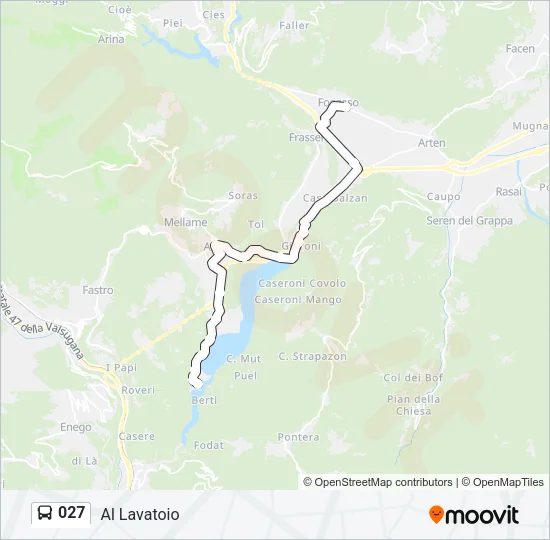 027 Bus Line Map